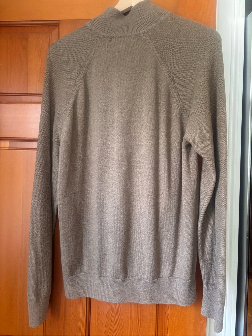 Men's Banana Republic Half-Zip Pullover Sweater - Taupe